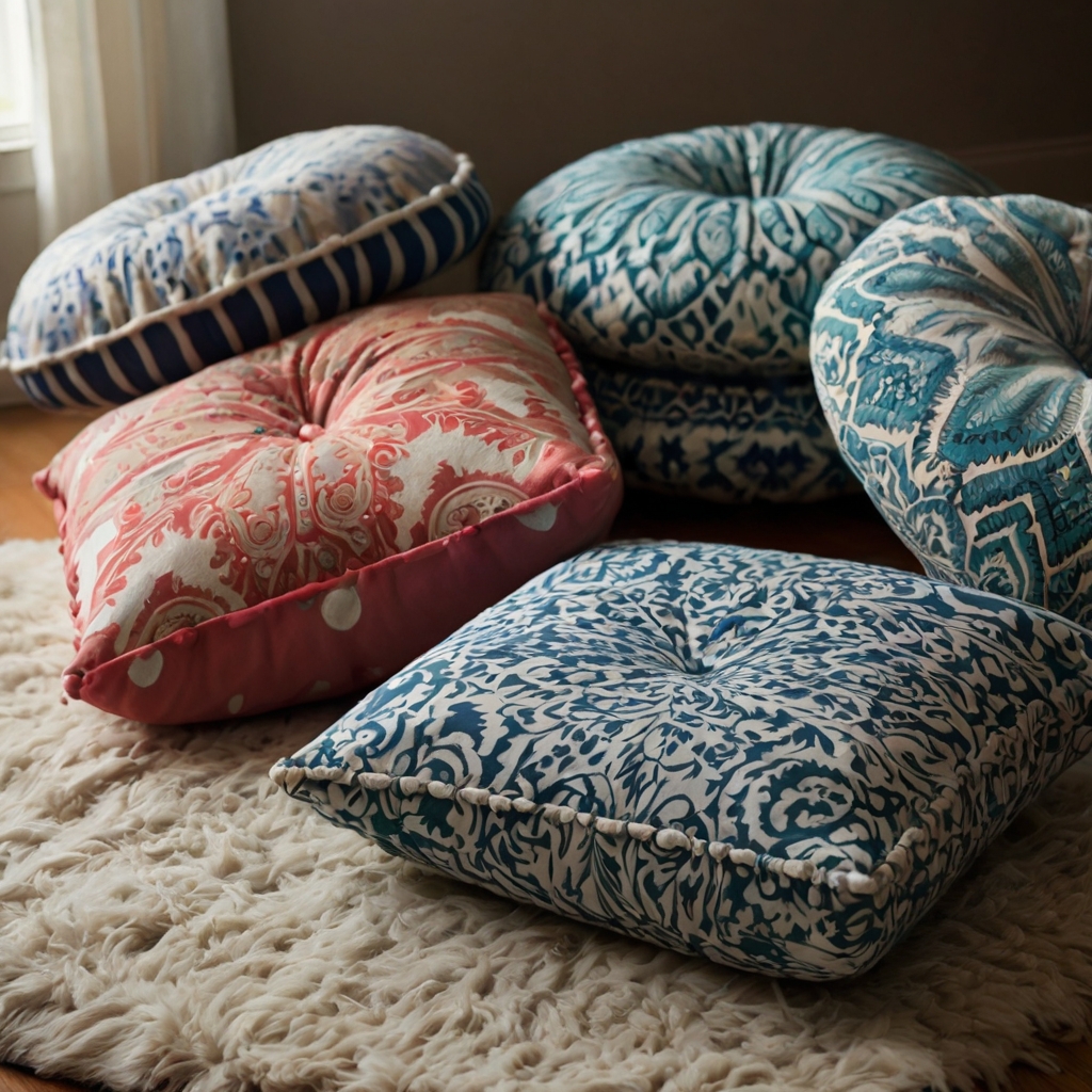 Make your own removable pillow covers to easily refresh and personalize your floor pillows. An effortless way to update your space.