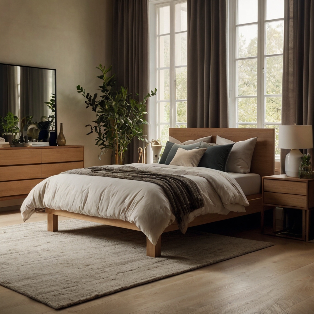 Sleek and practical dresser in a bedroom, featuring clean lines and smooth finishes to blend with both modern and traditional décor.