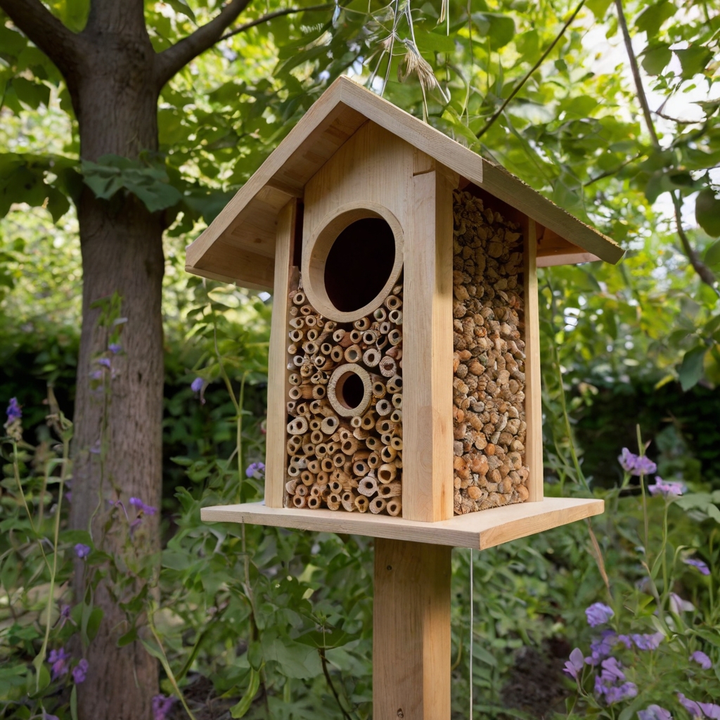 Promote biodiversity with dual-purpose homes for birds and insects. These eco-friendly designs create harmonious spaces for nature’s tiny guests.