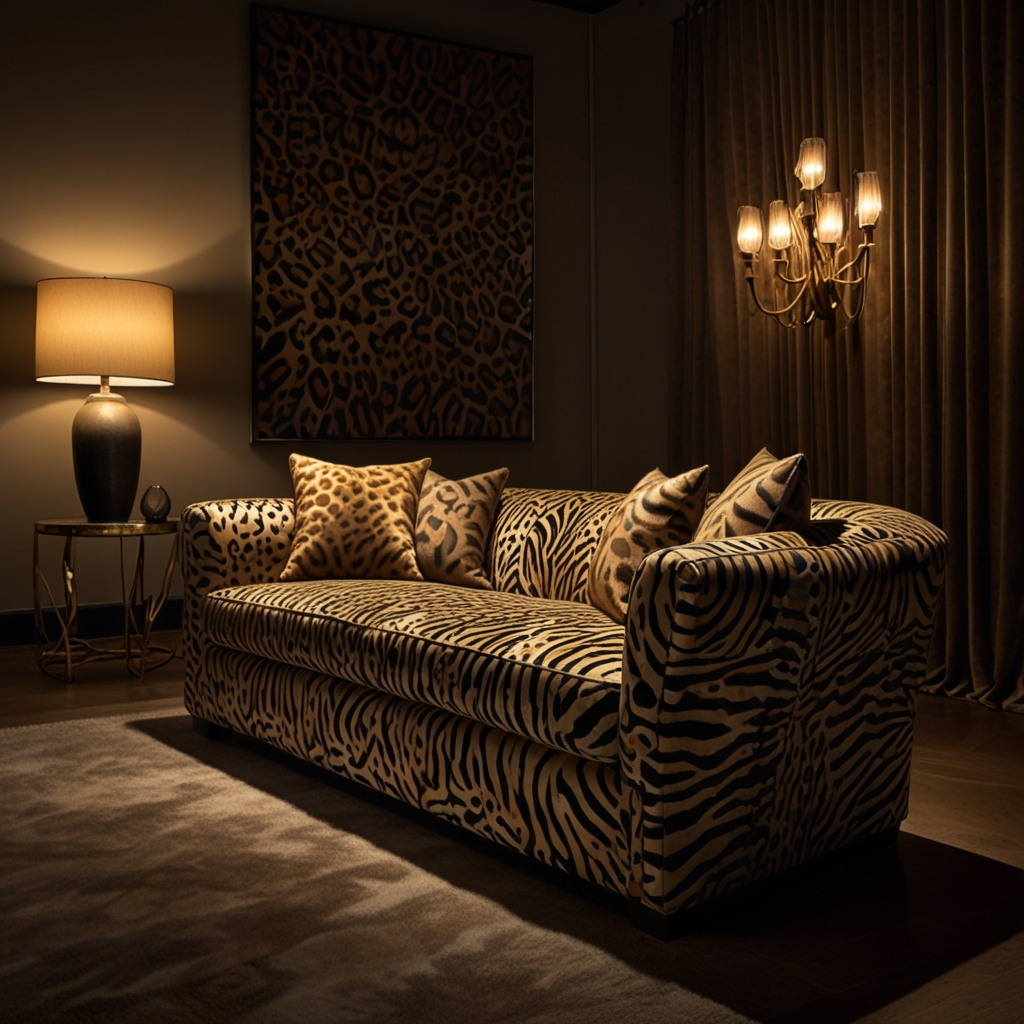 Animal print sofa covers add an exotic, bold style to your decor. Perfect for those who love adventurous and unique design choices.