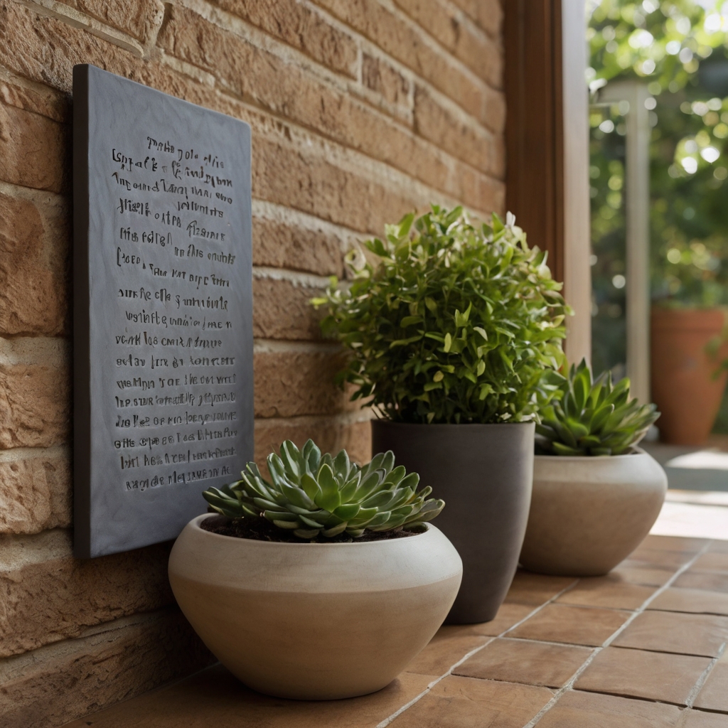 Clay plaques featuring personalized messages in modern or handwritten fonts. Soft lighting adds depth to the unique, meaningful designs.