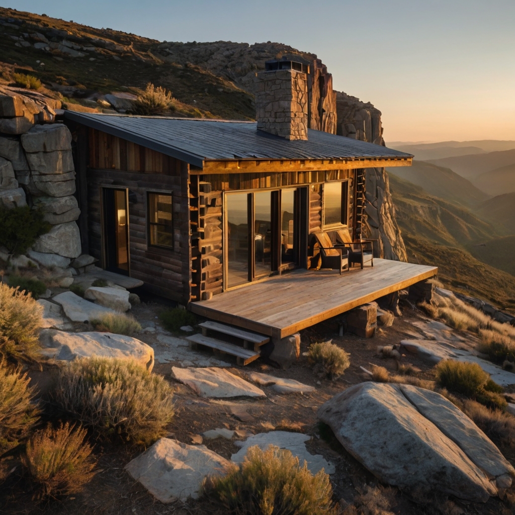 Stay in a cabin perched on a cliff with sweeping views. Experience stunning sunrises and sunsets from this breathtaking retreat.