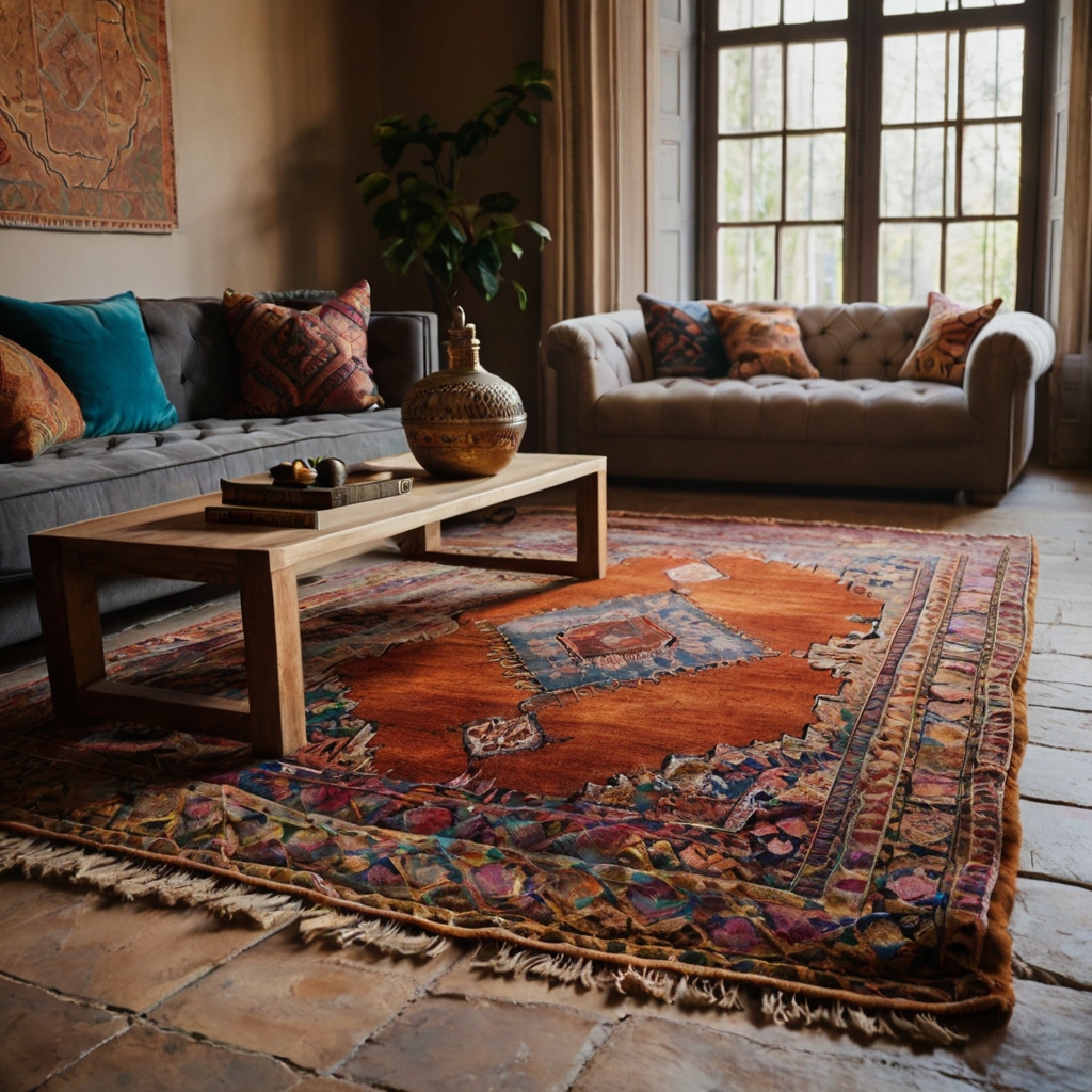 Cultural Heritage Rugs: Celebrate diverse patterns and global charm with Moroccan or Indian rugs.