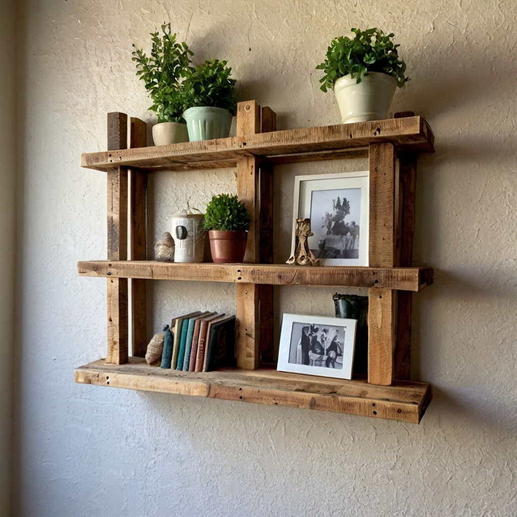 Turn wooden pallets into eco-friendly bookshelves with a personalized touch. Perfect for rustic or bohemian interiors, they combine charm with sustainability. Go green with DIY style!