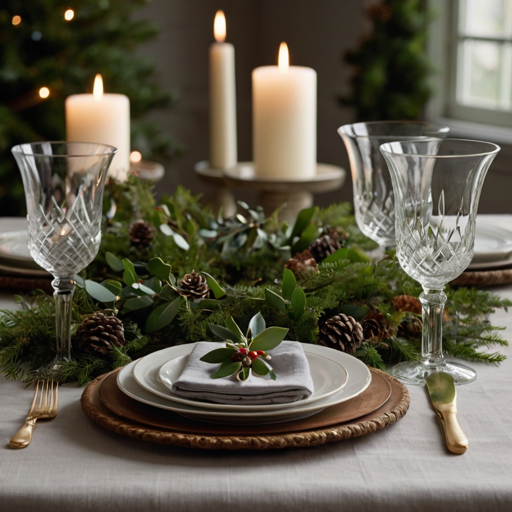 Create small wreaths as napkin rings for an elegant, handmade touch to each place setting.