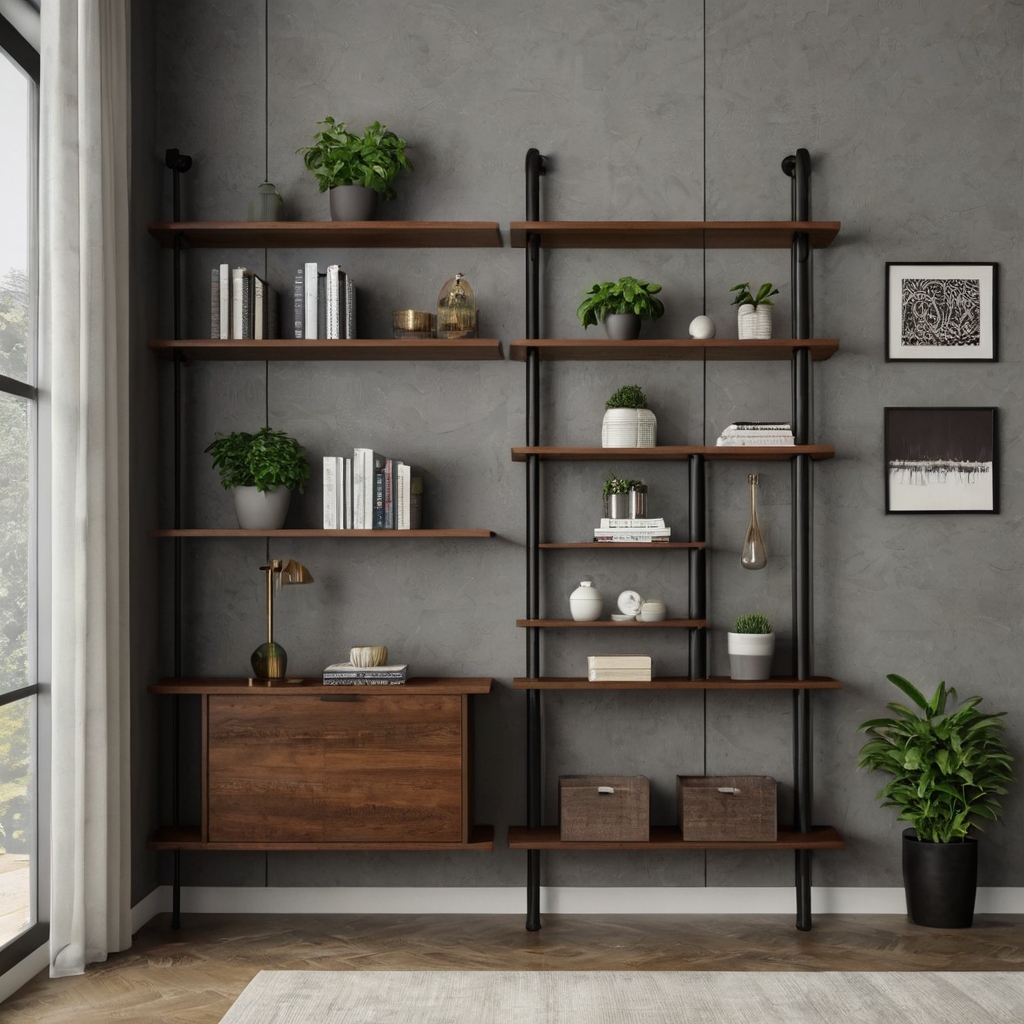 Maximize space with ladder-style cabinets that blend functionality and flair. Ideal for offices or spacious rooms, they keep things organized with a sleek look. Upgrade your storage game now!