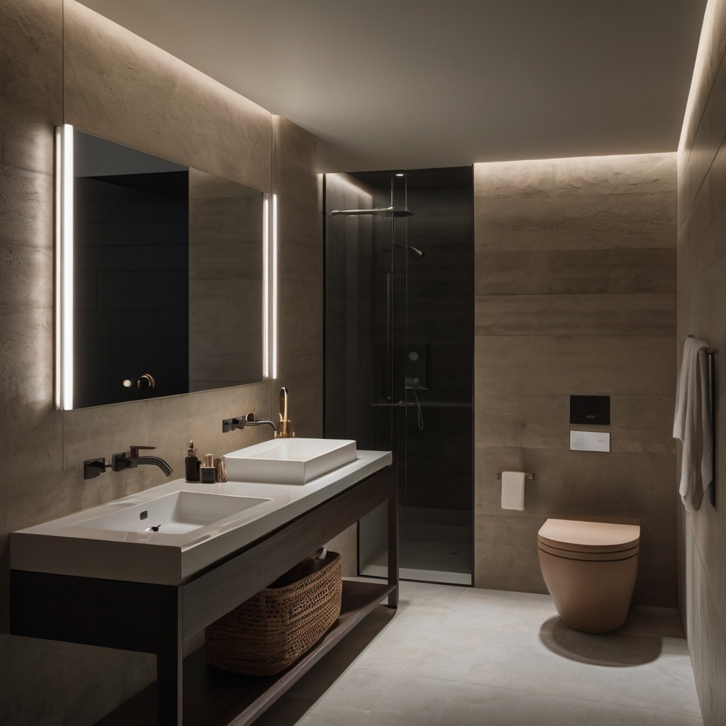 Enjoy even, unobtrusive lighting in your bathroom with flush mount lights, perfect for low ceilings and modern designs.