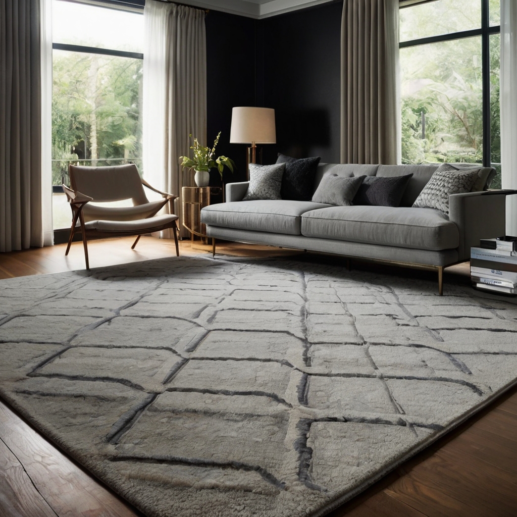 Grayscale Rugs: Sleek, modern grayscale rugs offer sophistication without overwhelming the space.
