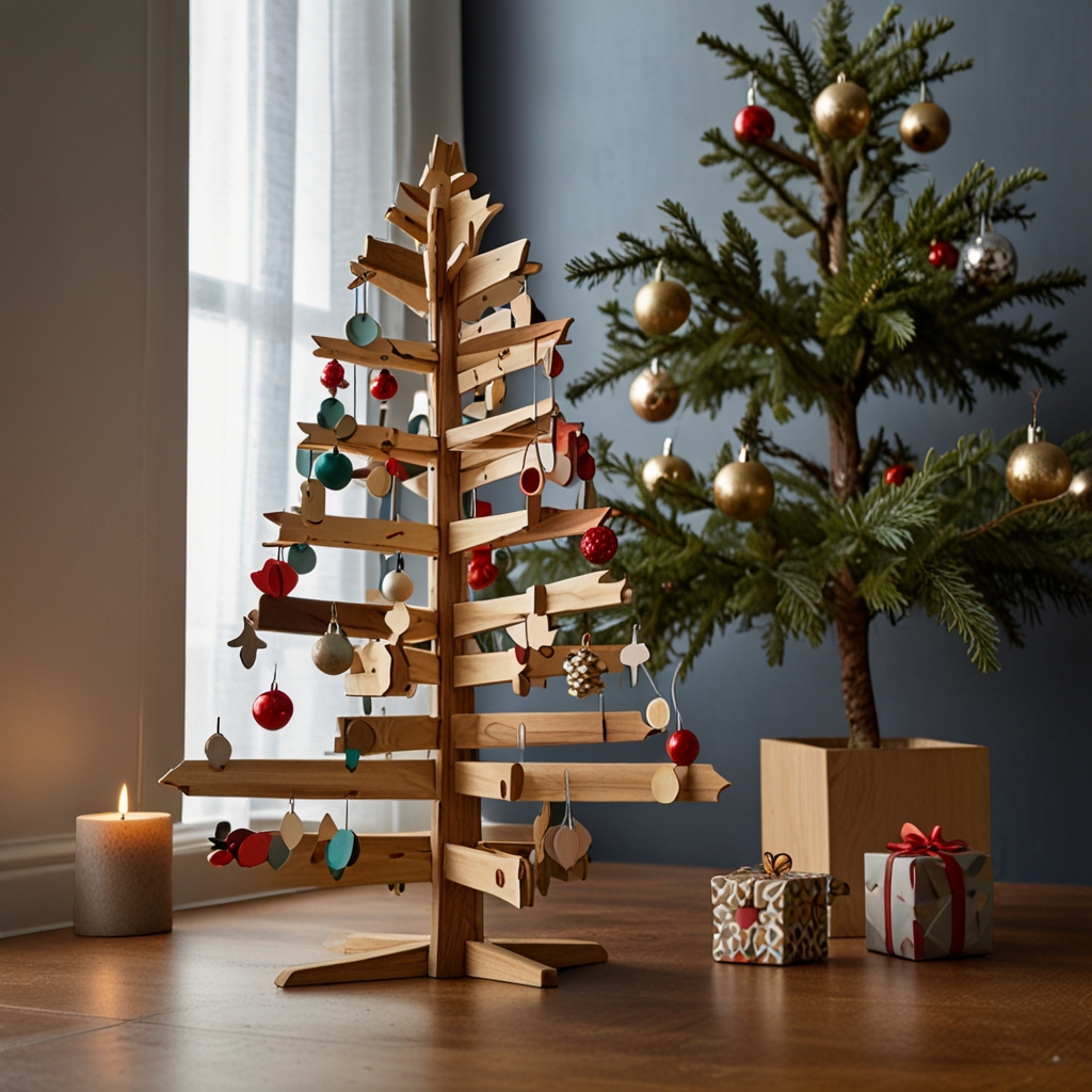 Create a modular wooden tree with interchangeable pieces for a fresh holiday look each year. Discover more flexible, custom tree designs on our site!