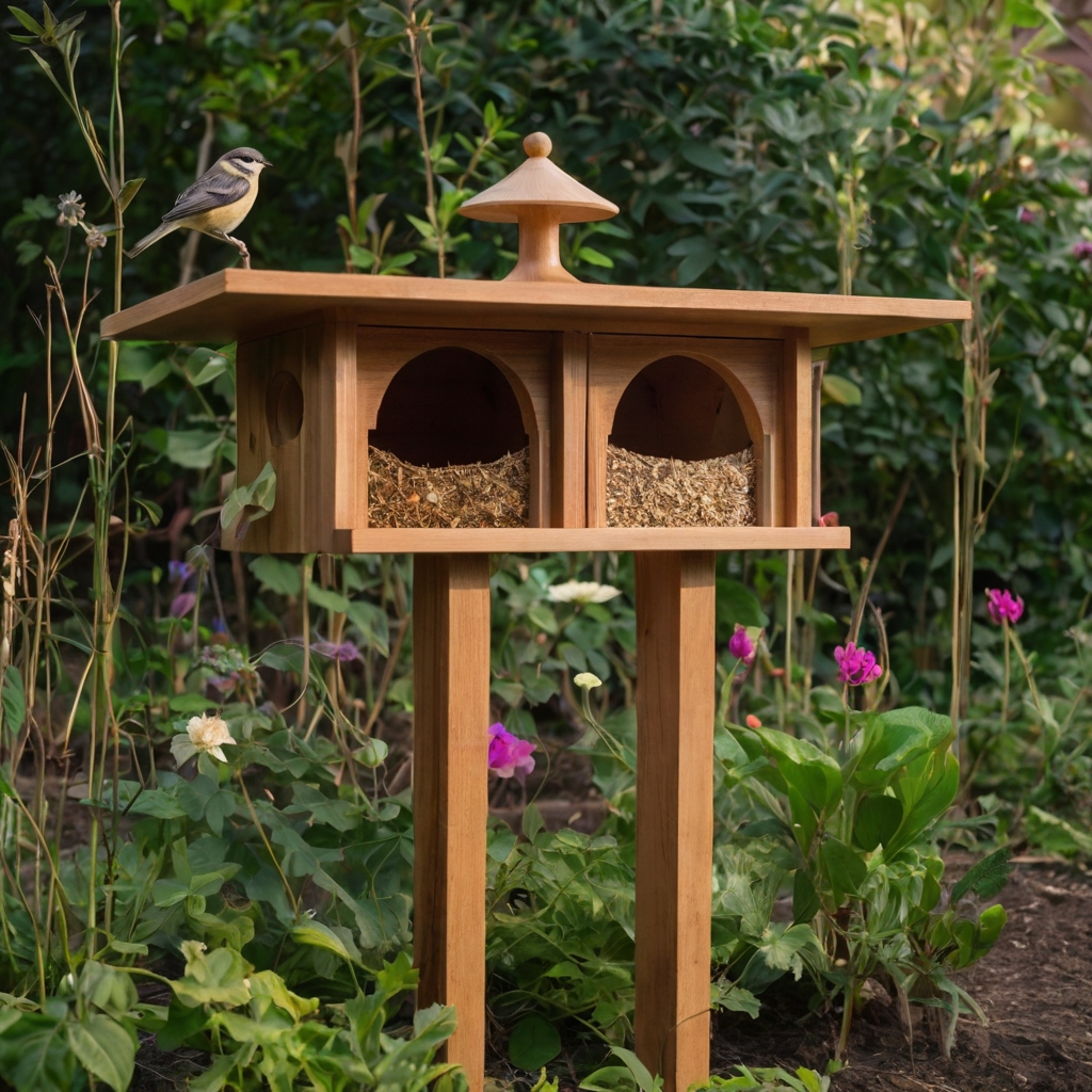 House multiple bird families with a spacious, multi-chamber birdhouse. Perfect for bustling gardens looking to host a lively bird community!