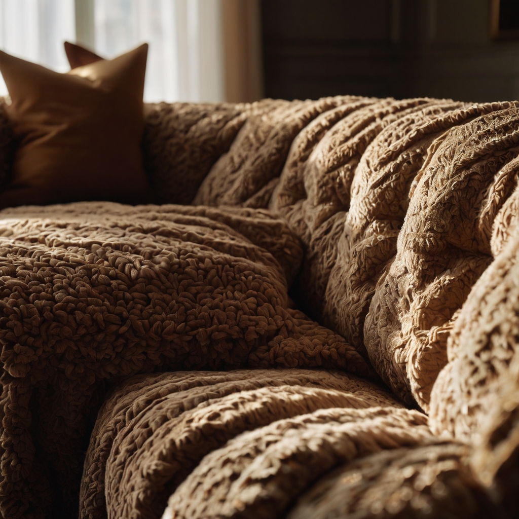 Chenille sofa covers provide luxurious softness with a cool, welcoming touch. Perfect for creating an elegant, comfortable living space.