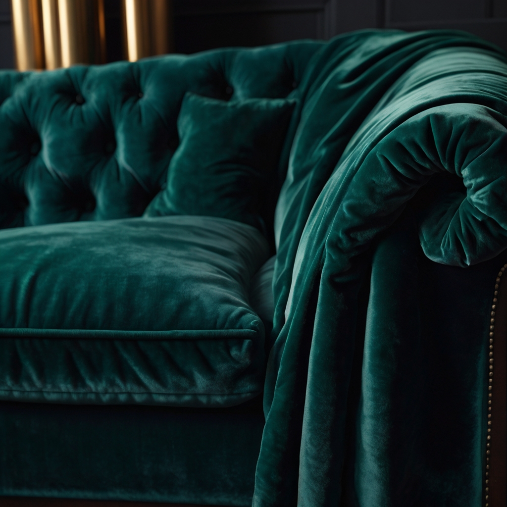 Plush velvet sofa covers offer luxurious texture and comfort. Perfect for creating a cozy, opulent atmosphere in your living room.