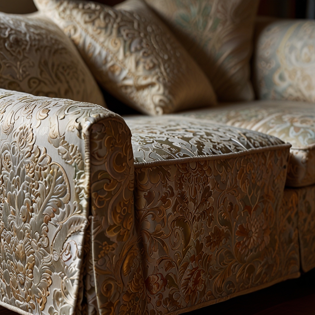 Jacquard-patterned sofa covers add depth and sophistication to your furniture. Perfect for upscale interiors or traditional spaces.