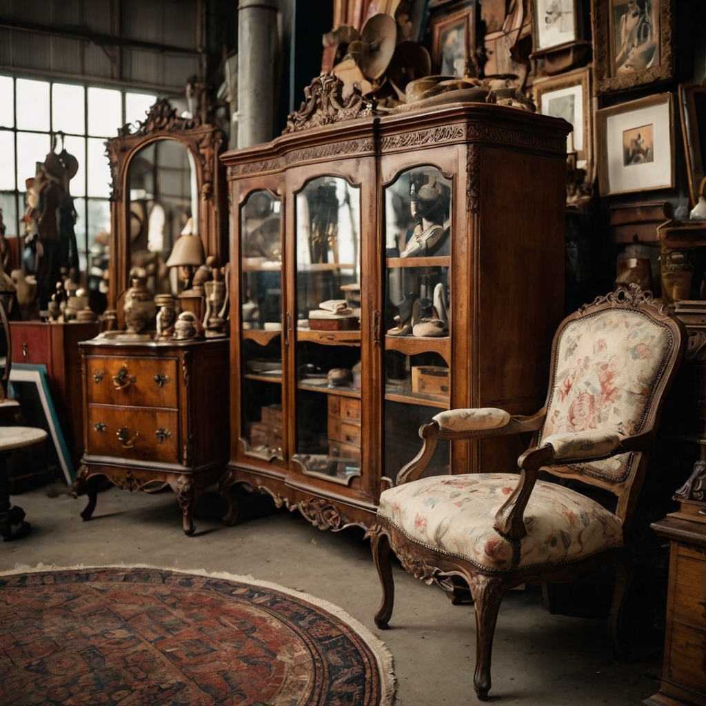 Seek unique antique pieces at flea markets or auctions for your vintage dressing room. Create a sense of discovery and treasure hunting.