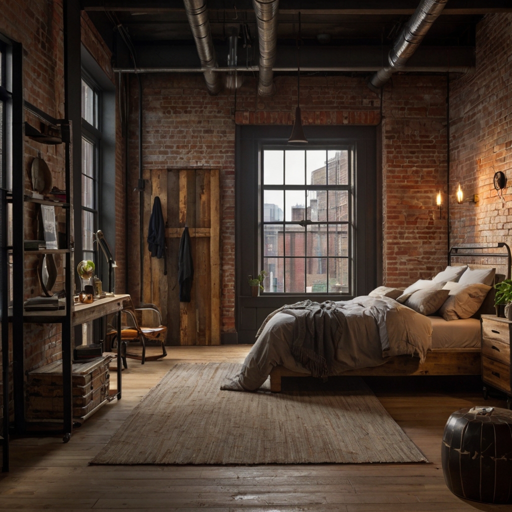 Reclaimed wood and metal accents bring a rustic industrial vibe to your bedroom. Shop now for the perfect fusion of charm and edge!