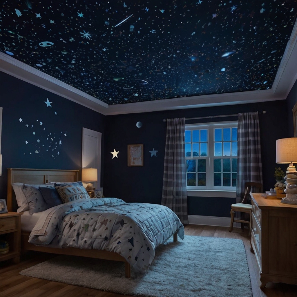 Starry glow stickers turn bedtime into a cosmic experience. A dreamy, comforting addition to any room.