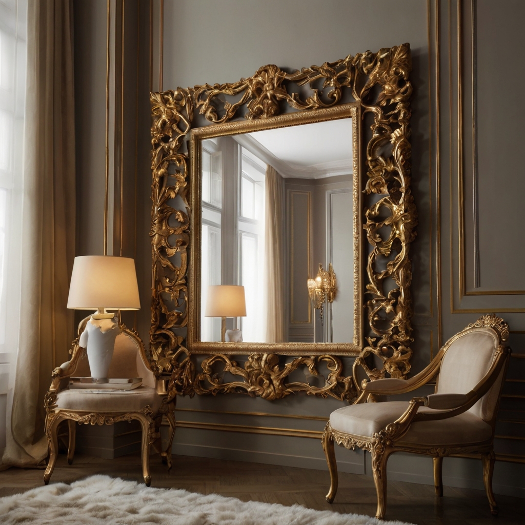 Add ornate gold-leaf frames for a touch of vintage luxury. Soft lighting accentuates the intricate details and timeless beauty.