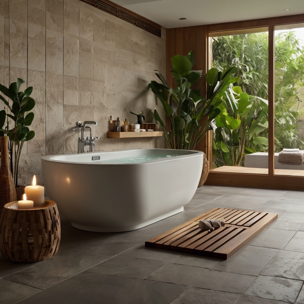 Plush towels, wooden accents, and soft lighting transform your bathroom into a spa-like retreat.