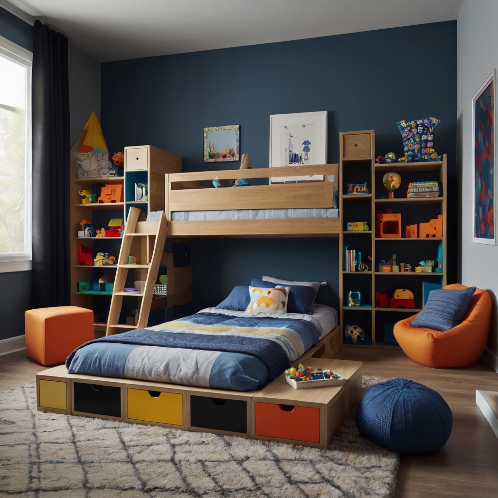 Modular furniture adapts as kids grow. A smart and customizable storage solution.