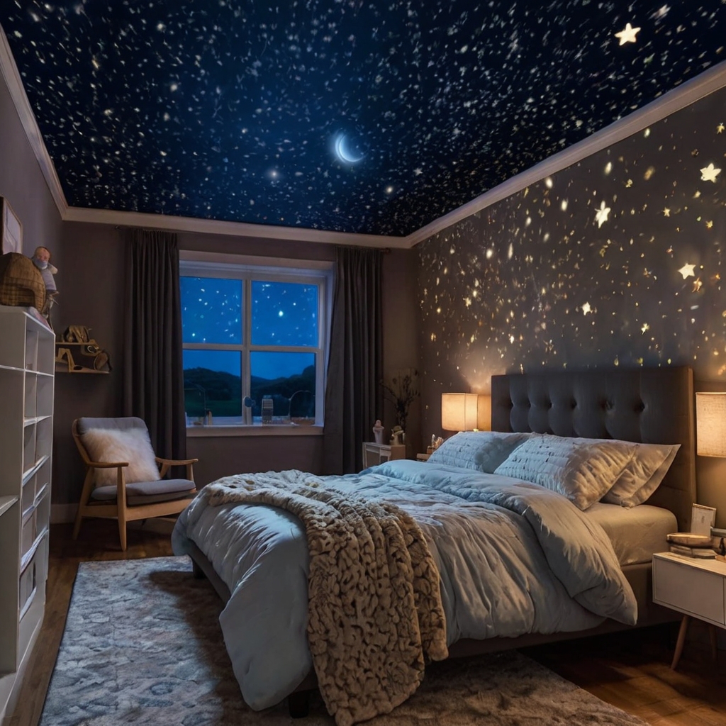 Soft glow lights create a peaceful sleep environment. Dimmable designs offer a soothing nighttime experience.