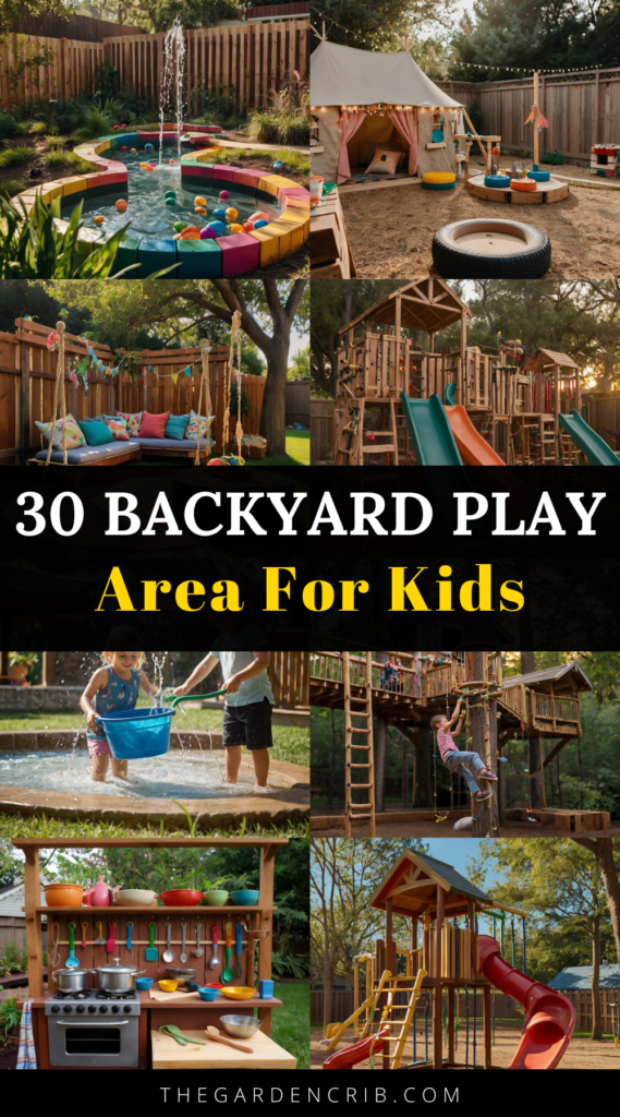 A dreamy backyard transformed into an ultimate play haven with treehouses, obstacle courses, and fairy gardens. Kids explore, create, and enjoy endless outdoor adventures.