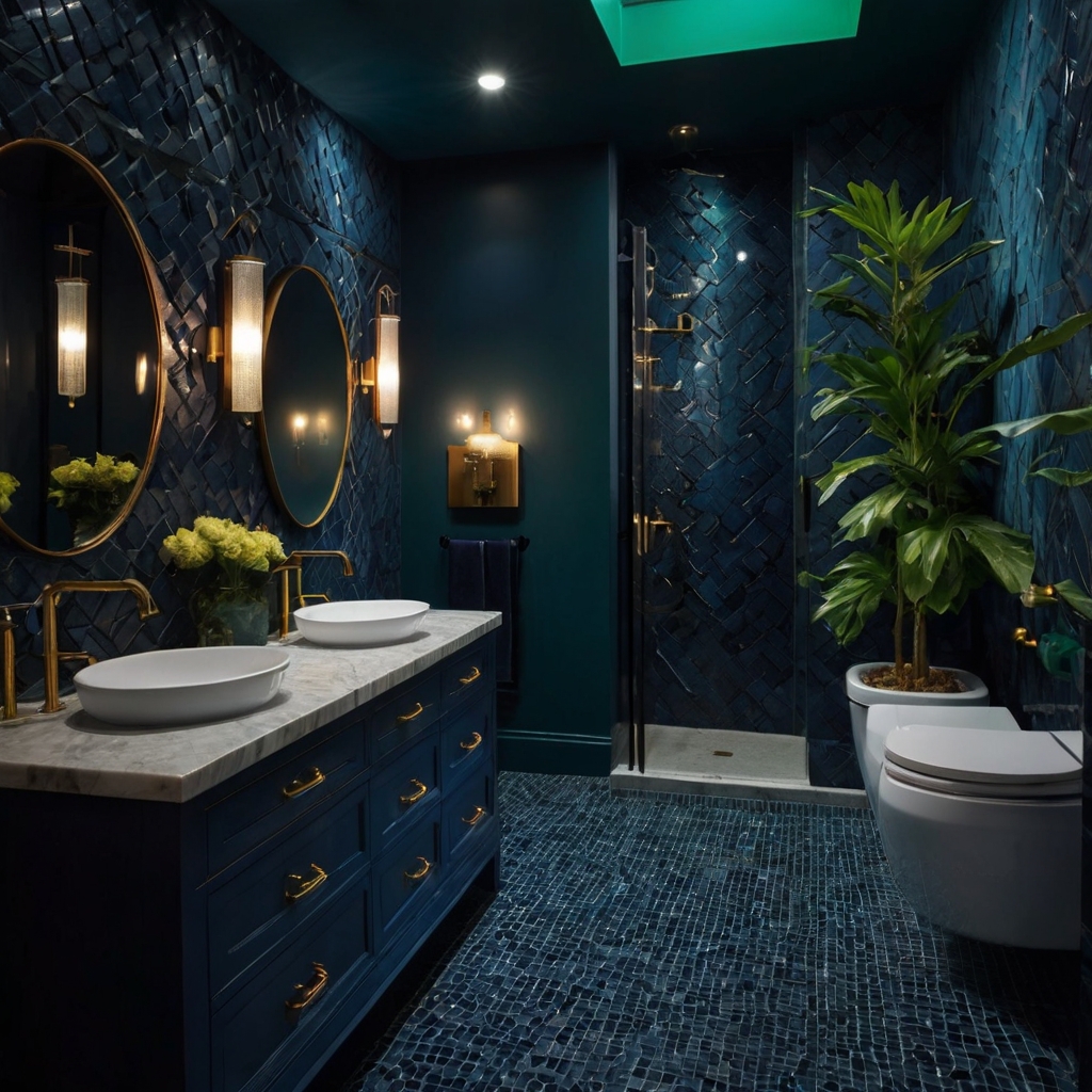 Bold Colors Revamp the Appearance of Your Bathroom Revitalize your bathroom with bold colors. Rich hues like deep blue or red inject energy and personality into the space.