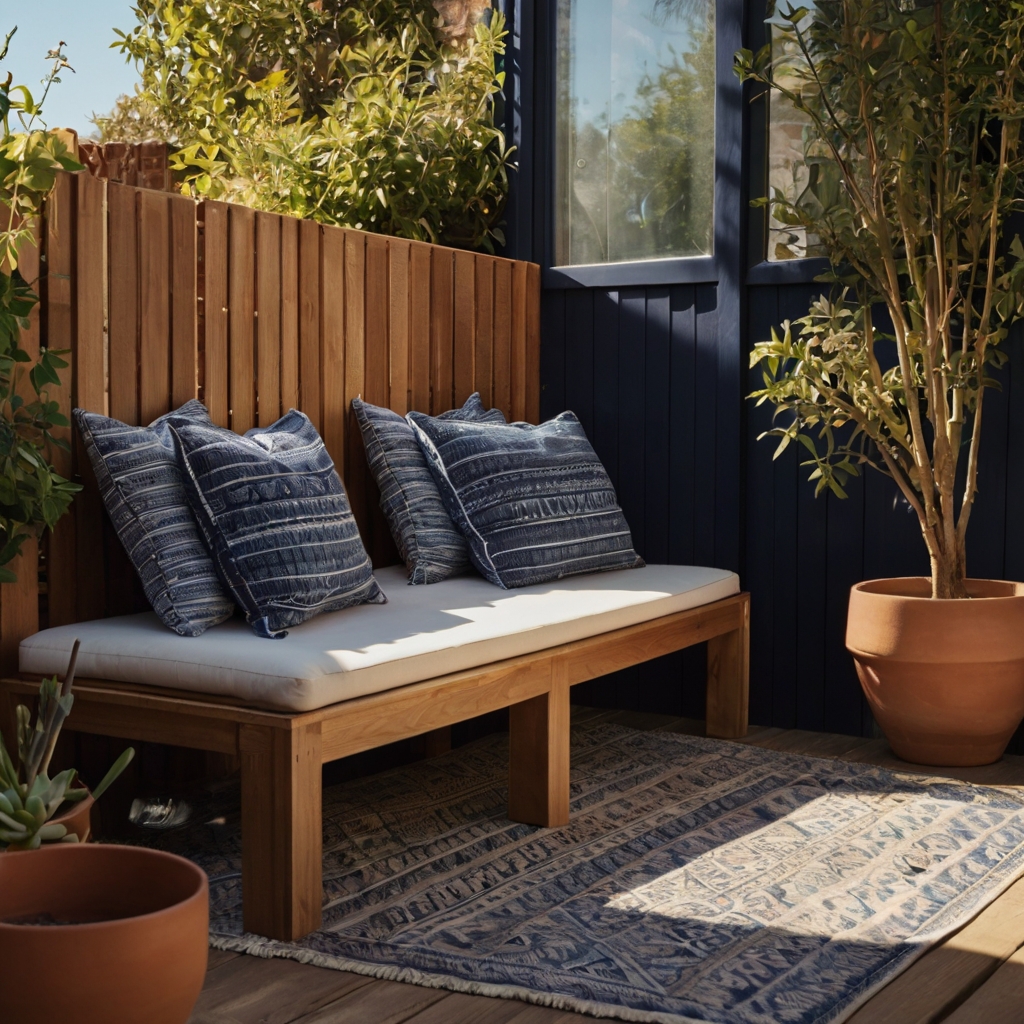 Twisted branches woven into a wattle fence provide rustic, earthy backyard privacy. Mossy tones and golden twilight give the scene pastoral warmth.
