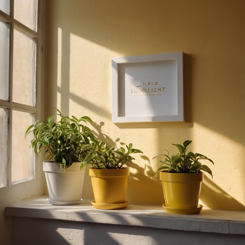 Summer-themed quote frames lean on a rustic shelf. They add positivity and seasonal energy.