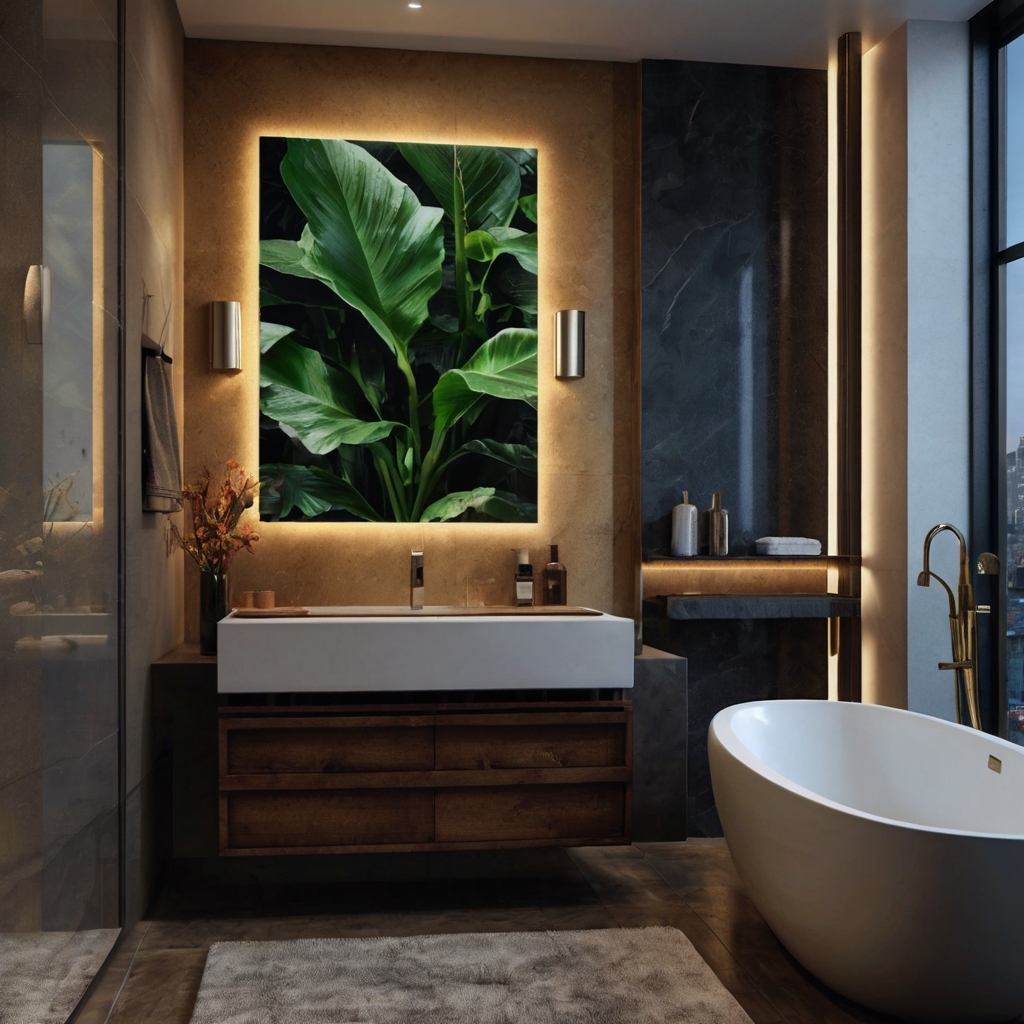 Transform Your Bathroom with Wall Art and Décor Personalize your bathroom with unique wall art. Framed prints or sculptures enhance the space’s aesthetic and character.