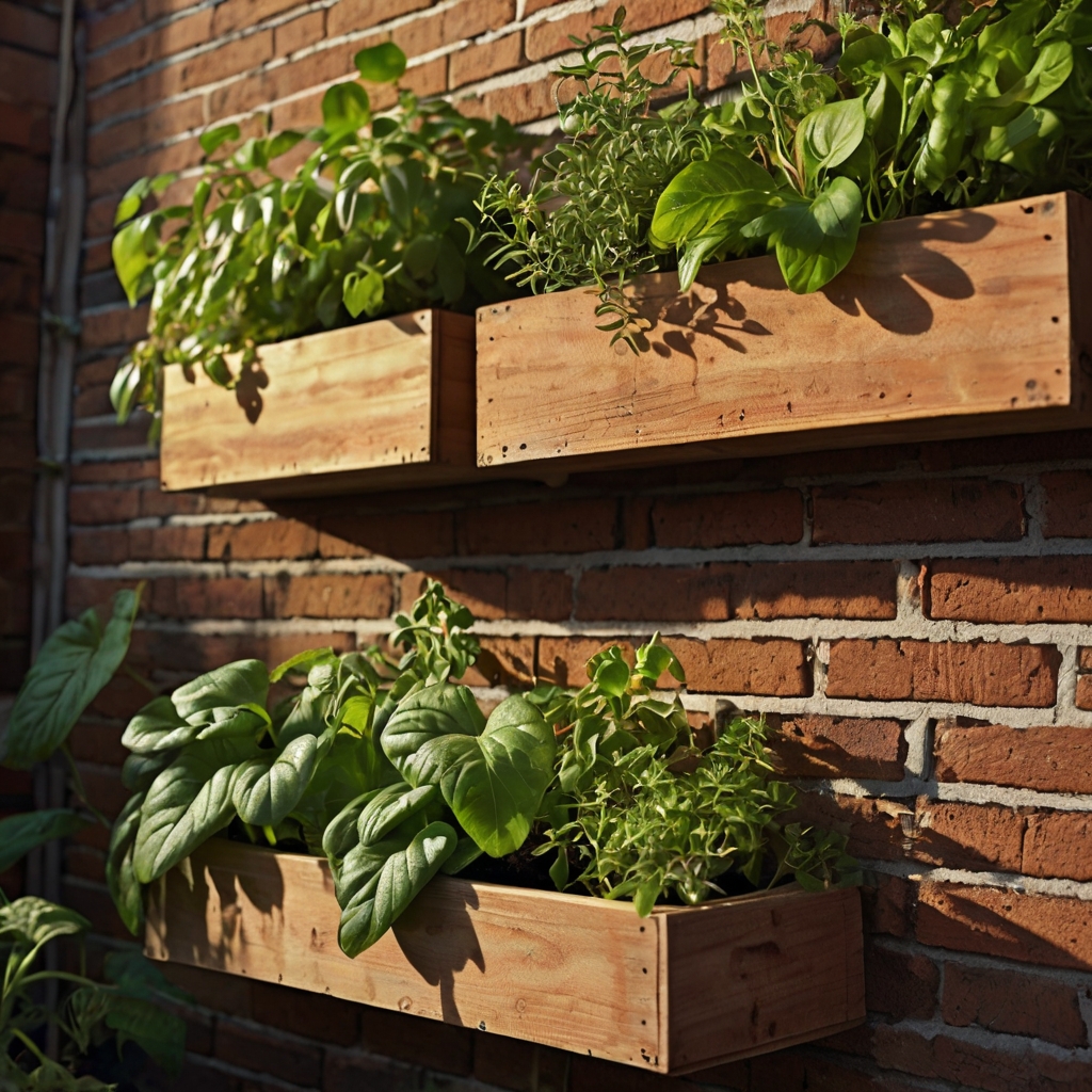 A dense green hedge acts as a natural privacy wall, glowing in golden-hour backlight. Leaves shimmer under a gentle breeze in a layered garden space.